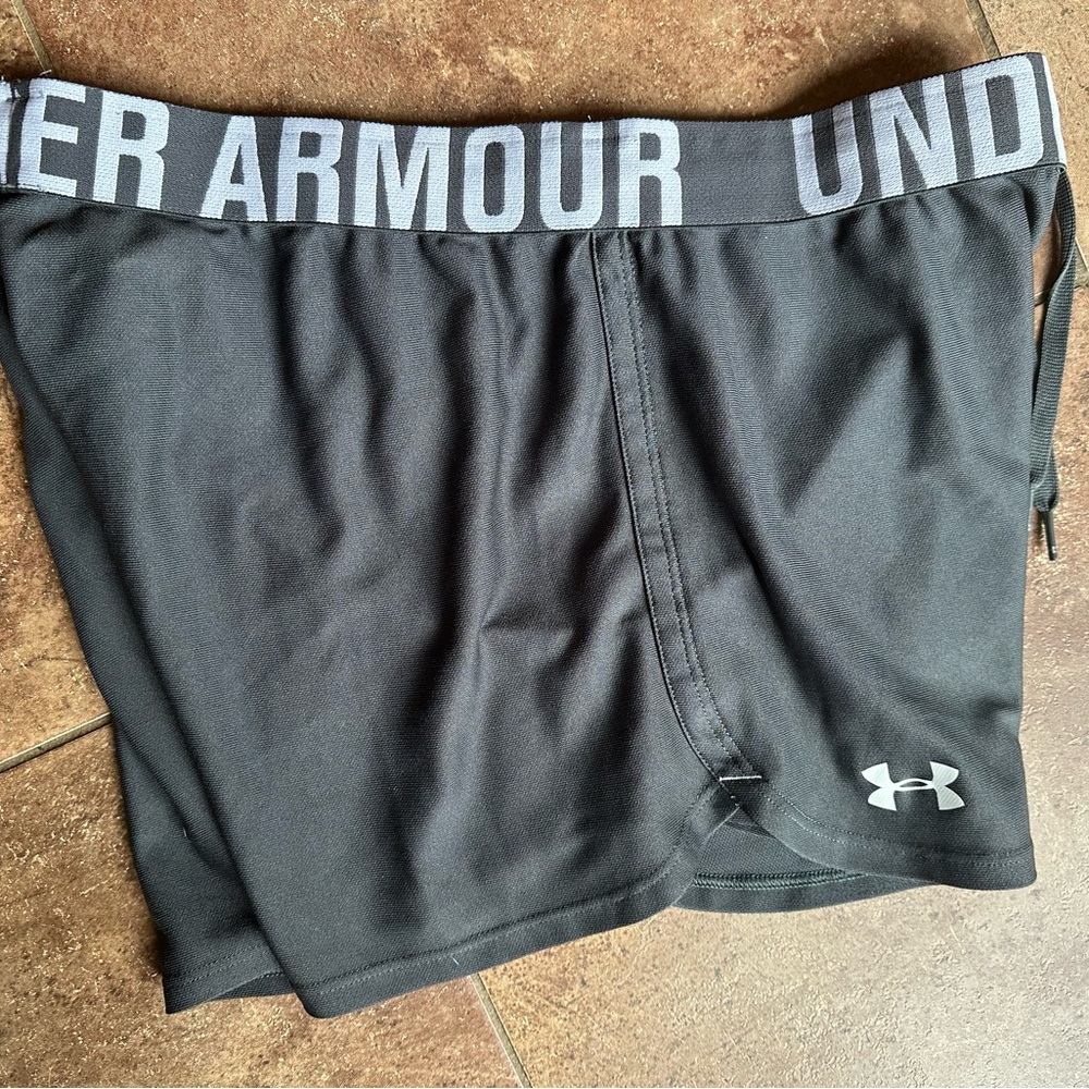 Under Armour small grey running workout exercise shorts